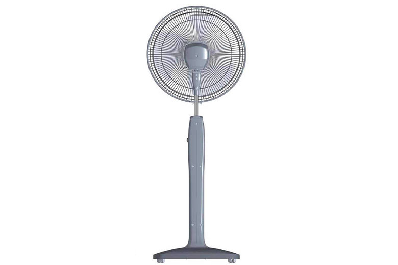 Quạt cây Mitsubishi LV16-RB SF-GY xám nhạt 3 Quạt cây Mitsubishi LV16-RB SF-GY - 3 cánh đường kính lớn 40cm