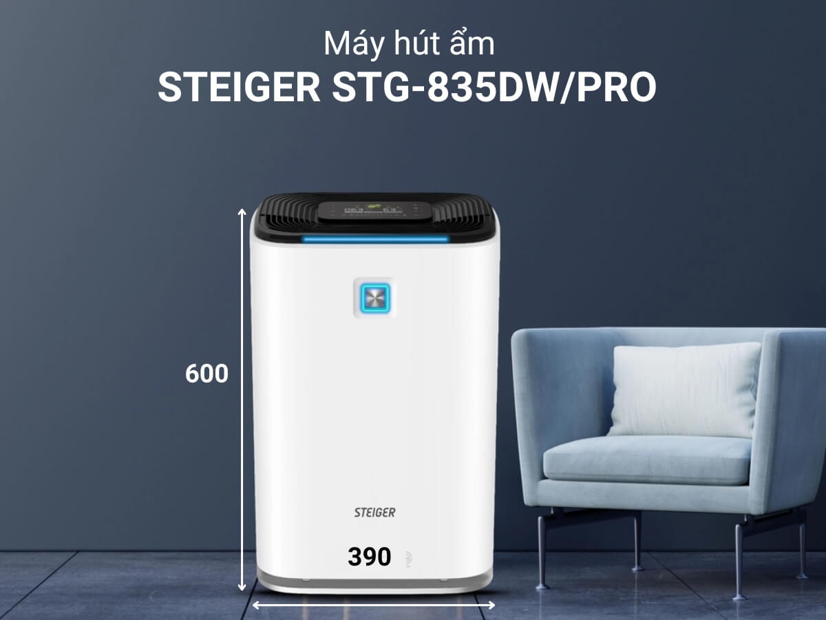 Máy hút ẩm và lọc không khí Steiger STG-835DW/Pro 3 máy hút ẩm và lọc không khí steiger stg-835dw_pro
