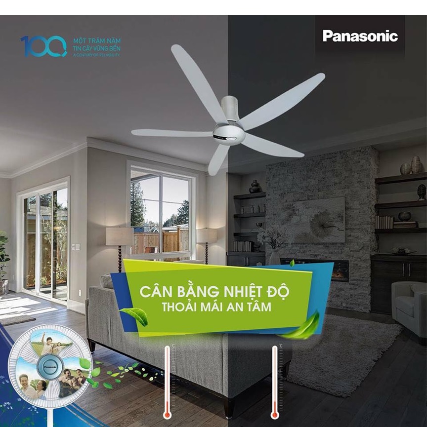 Quạt trần Panasonic 5 cánh F-60TAN 2 quat tran panasonic f 60tan 2