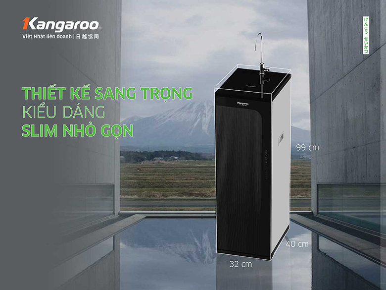 Máy lọc nước Kangaroo Hydrogen KG100HC2 10 lõi mang đến thiết kế sang trọng