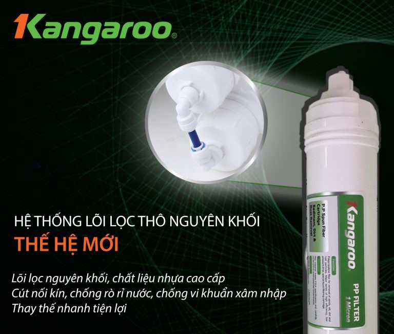 Máy lọc nước KG100HK thiết kế nguyên khôi tránh tình trạng bị hỏng hóc