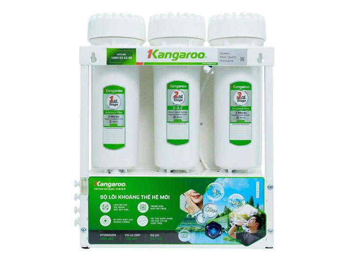 Máy lọc nước RO Hydrogen Kangaroo KGHP12K 12 lõi 1 Máy lọc nước RO Hydrogen Kangaroo KGHP12K
